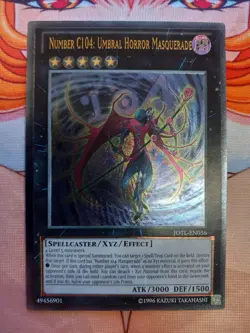 Yugioh Number C104 Umbral Horror Masquerade Ultimate JOTL-EN056 29 Mannequin Cat - Image 2