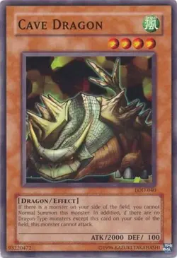 Cave Dragon - LOD-040 - Common - Unlimited Edition - Damaged - Image 1