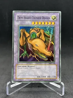 Yugioh Twin-Headed Thunder Dragon MRD-120 Super Rare Faded NM - Image 1