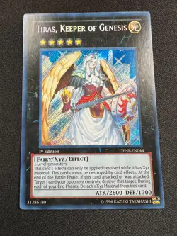 Yu-Gi-Oh! Tiras, Keeper of Genesis (LP) GENF-EN04 1st Edition - Image 1