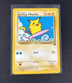 Pokemon Card - Surfing Pikachu - Black Star Promo #28 NM/LP - Image 1