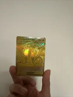 Gold Mega Charizard X EX 130/094 - Pokemon TCG card From Phantasmal Flames - Image 1