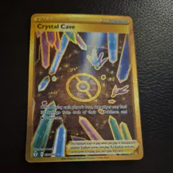 Pokemon Evolving Skies Sword & Shield Crystal Cave 230/203 Gold Card Secret Rare - Image 1