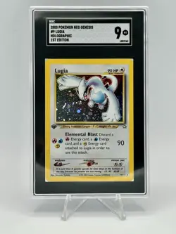 2000 Neo Genesis Holo #9 Lugia 1st Edition SGC 9 ❗POP 9 ❗POKEMON GRAIL CARD - Image 1