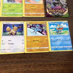 Pokemon Sword & Shield Vivid Voltage Miscut Error 11 Card Lot CONNECT TOGETHER - Image 2