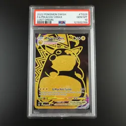 PSA 10 Pikachu Vmax TG29/TG30 Pokemon Lost Origin Holo Full Art Graded Card - Image 1