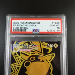 PSA 10 Pikachu Vmax TG29/TG30 Pokemon Lost Origin Holo Full Art Graded Card - Image 2