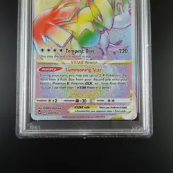 PSA 10 Lugia Vstar 202/195 Pokemon Silver Tempest Full Art Rainbow Graded Card - Image 3