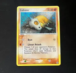 Cubone 60/112 Holo EX FireRed & LeafGreen Pokemon Card 2004 MP - Image 1
