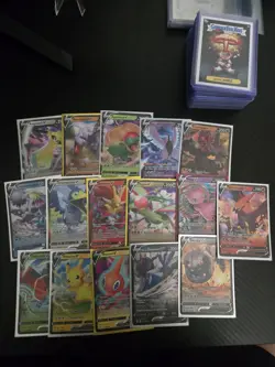 Lot of 16 Pokemon V Cards (Mew, Pikachu, Articulate, etc) - Image 1