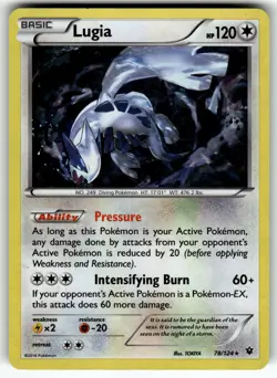 Lugia - 78/124 (XY Fates Collide) 078/124 Deck Exclusives LP Pokemon Card TCG - Image 1