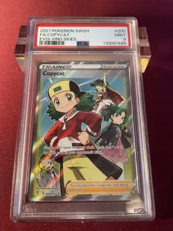 Copycat (Full Art) - Pokemon Card (PSA 9) 200/203 Evolving Skies 2021 Mint - Image 1
