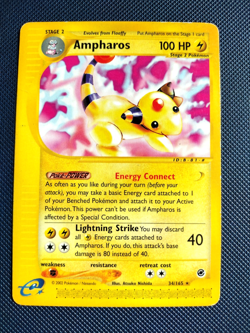 2x Ampharos 34/165 Expedition Non Holo Rare Pokemon TCG Card E Reader - Image 1