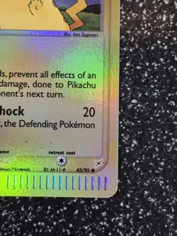 Vintage 2004 Pikachu Reverse Holo Pokemon Card #43 Team Magma & Team Aqua - Image 4