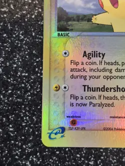 Vintage 2004 Pikachu Reverse Holo Pokemon Card #43 Team Magma & Team Aqua - Image 5