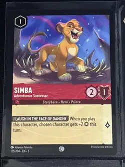 Disney Lorcana The Lion King Theme 8 Card Lot Simba/Nala/Mufasa/Zazu/Rafiki - Image 2