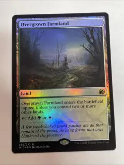 Overgrown Farmland Innistrad: Midnight Hunt Foil #265 Rare - Image 1
