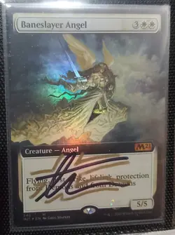Baneslayer Angel (Extended Art) Foil SHADOW SIGNED BY ARTIST - Image 1