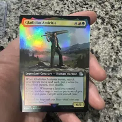 Gladiolus Amicitia Extended Art Foil Exclusive - FIN 0489 NM - MTG Magic - Image 1