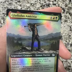 Gladiolus Amicitia Extended Art Foil Exclusive - FIN 0489 NM - MTG Magic - Image 2