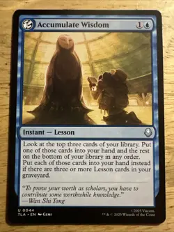 Accumulate Wisdom - 44 - NM - Avatar: The Last Airbender - MTG - Image 1
