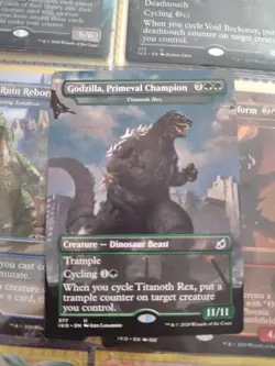 MTG / Godzilla, Primeval Champion / IKO / #377 / Regular / Uncommon / NM - Image 1