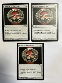 Talisman of Indulgence [ Mirrodin ] MTG [ Uncommon ] X3 - Image 1