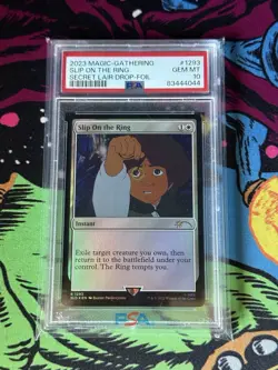 2023 MTG SECRET LAIR DROP FOIL #1293 SLIP ON THE RING PSA 10 - Image 1