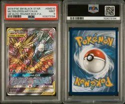 PSA 9 Moltres Zapdos Articuno GX SM210 Hidden Fates Pokemon ETB Promo Full Art - Image 3
