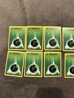 Vintage Grass Energy 1999 99/102 Base Set Unlimited Common Pokemon Lot of 10 - Image 2