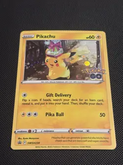 Pokemon TCG GO Pikachu Cosmos Promo Sword & Shield Promo SWSH234 NM/Mint - Image 4