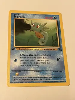 1999 Pokemon Fossil Horsea 1st Edition 49 NM/Mint US SELLER - Image 1