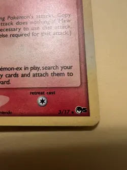 Pokemon Mew 3/17 ERROR (Upside Down Back) with SWIRL - POP Series 5 - Image 5