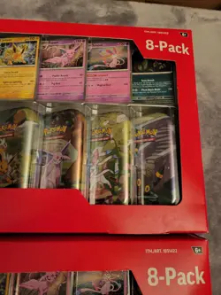 Costco Pokemon Prismatic 8 Mini Tin Collection With Promo Lot of 2 Sealed Set - Image 3
