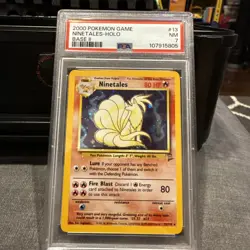 2000 Pokemon #13 Ninetales-Holo Base Set 2 PSA 7 - Image 1