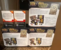 X3 Surging Sparks ETBs and 2 Booster Bundles Pokemon TCG Sealed - Image 2