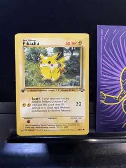 Pokemon Pikachu 60/64 Jungle Unlimited 1st Edition Common 211💎LP💎 - Image 1