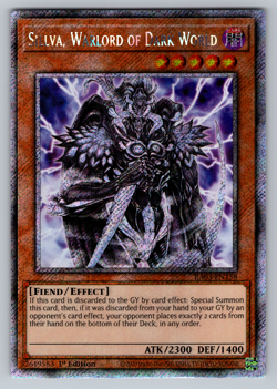 Sillva, Warlord of Dark World Yugioh RA03-EN158 Platinum Secret Rare PSR NM - Image 1