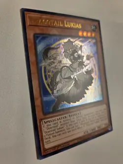 Dracotail Lukias JUSH-EN001 Ultra Rare Yugioh 1st Edition Justice Hunters Mint - Image 2