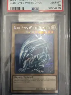 Blue-Eyes White Dragon Prismatic Secret Rare KC01 PSA 10 GEM MINT Yugioh 2024 - Image 3