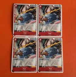 Pell OP05-014 4 card playset Awakening of the New Era one piece trading cards - Image 1