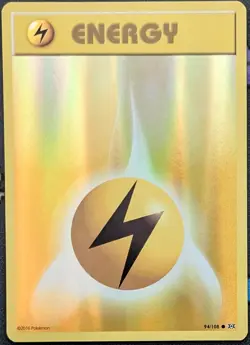 Lightning Energy Reverse Holo 94/108 Evolutions Pokemon Card - Image 1