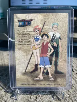 1999 One Piece First Shonen Jump Festa Promo Card - Oda Eiichiro Luffy Zoro Nami - Image 1