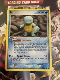 Ditto (Squirtle) 64/113 EX Delta Species Pokemon TCG Card 2005 LP - Image 1