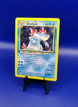 Feraligatr 4/111 1st Edition Neo Genesis Holo Rare Pokemon Card 2000 TCG WOTC NM - Image 3