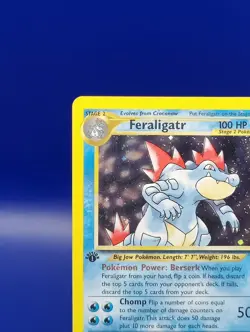 Feraligatr 4/111 1st Edition Neo Genesis Holo Rare Pokemon Card 2000 TCG WOTC NM - Image 4