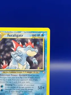 Feraligatr 4/111 1st Edition Neo Genesis Holo Rare Pokemon Card 2000 TCG WOTC NM - Image 5