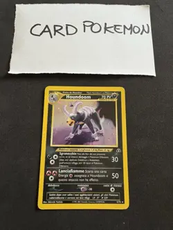Pokemon Card Houndoom 4/75- Set Neo Discovery -Holo-Ita-Exc! - Image 1