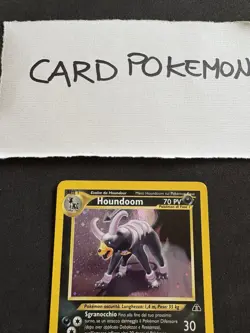 Pokemon Card Houndoom 4/75- Set Neo Discovery -Holo-Ita-Exc! - Image 2