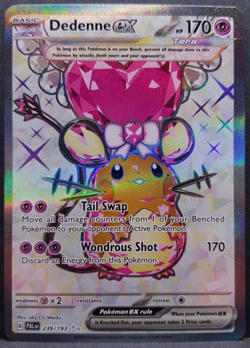 Dedenne ex 239/193 Paldea Evolved Shiny Ultra Pokemon Pokemon Card English NM - Image 1